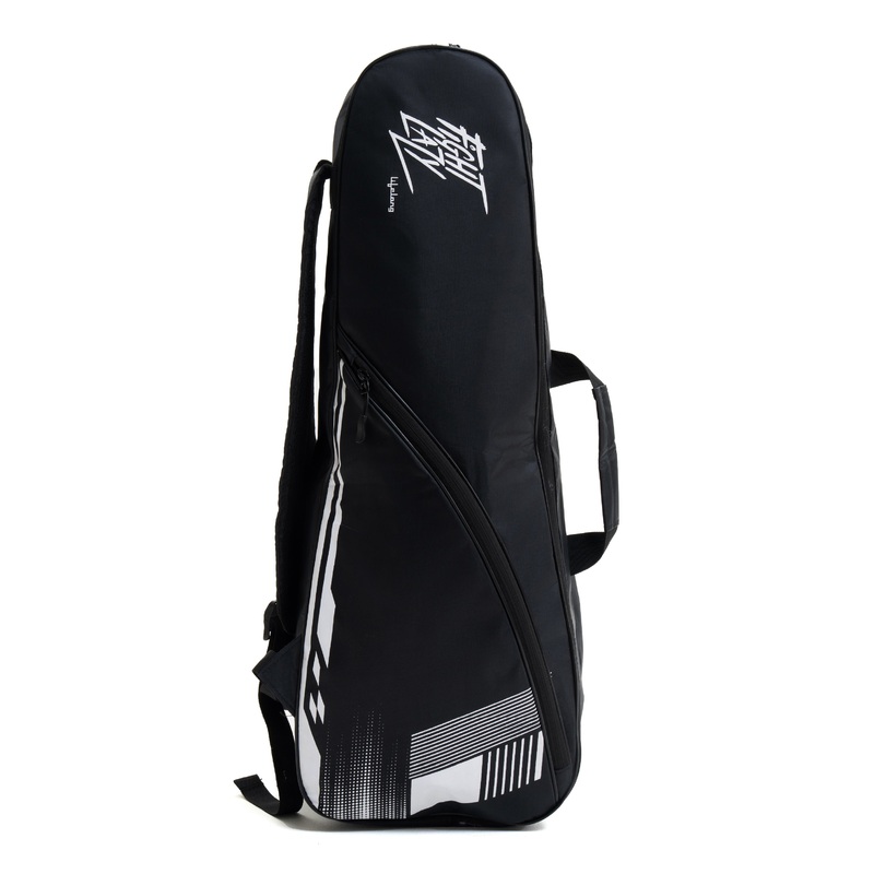 Lifelong Badminton Kitbag | Two Compartments | Soft Padded Straps | Durable Polyester | Front Zipper Pocket – Black White
