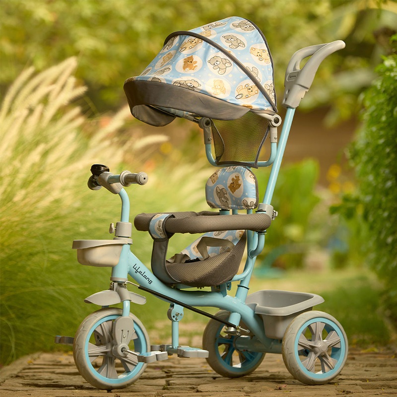 Lifelong Kids Canopy Harness Parental Control Tricycle