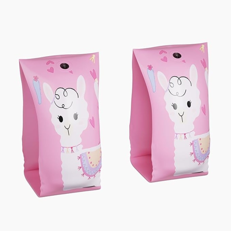 Lifelong Kids Swimming Arm Bands  Floaties for Boys & Girls, Pool Safety Arm Sleeves (Pink)