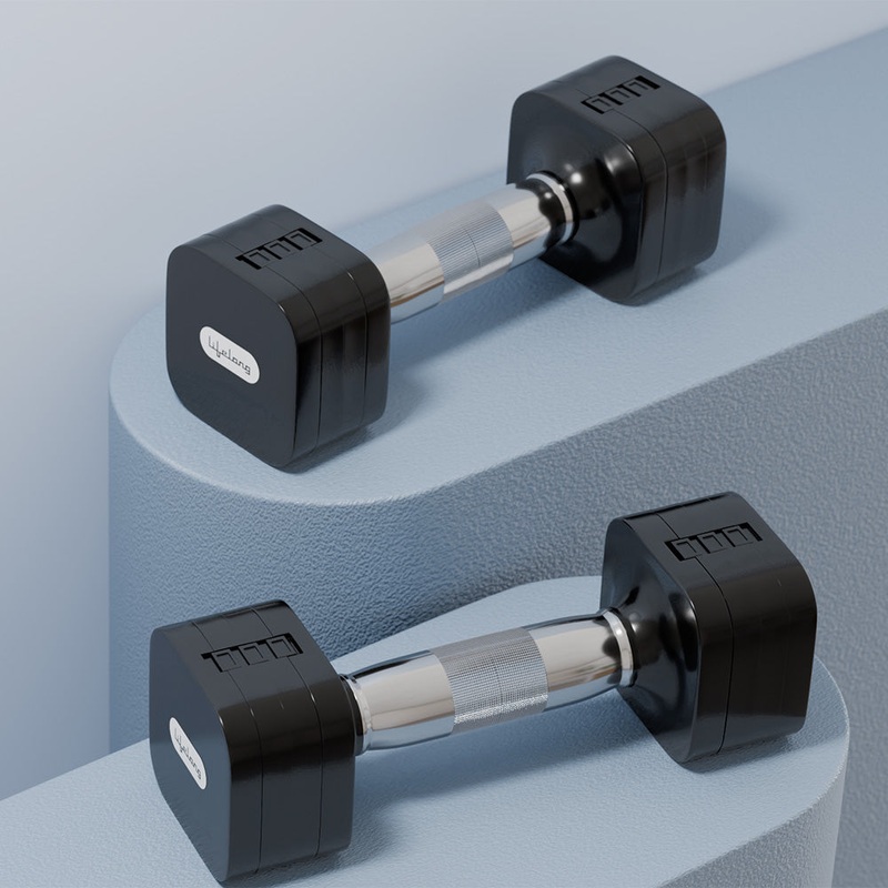 Lifelong LLAD06 2-5kg Pair – QuickAdjust, AntiSlip Home Dumbbells