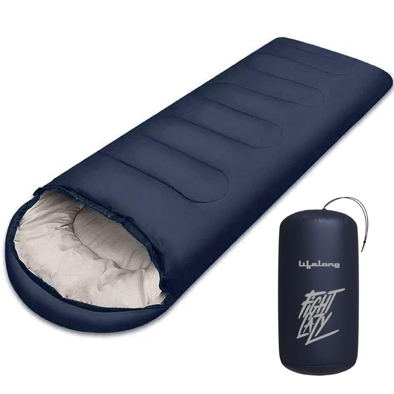 Lifelong LLCSBMA01 Mummy Sleeping Bag  Warm (4C10C), Lightweight for Adults up to 6’5