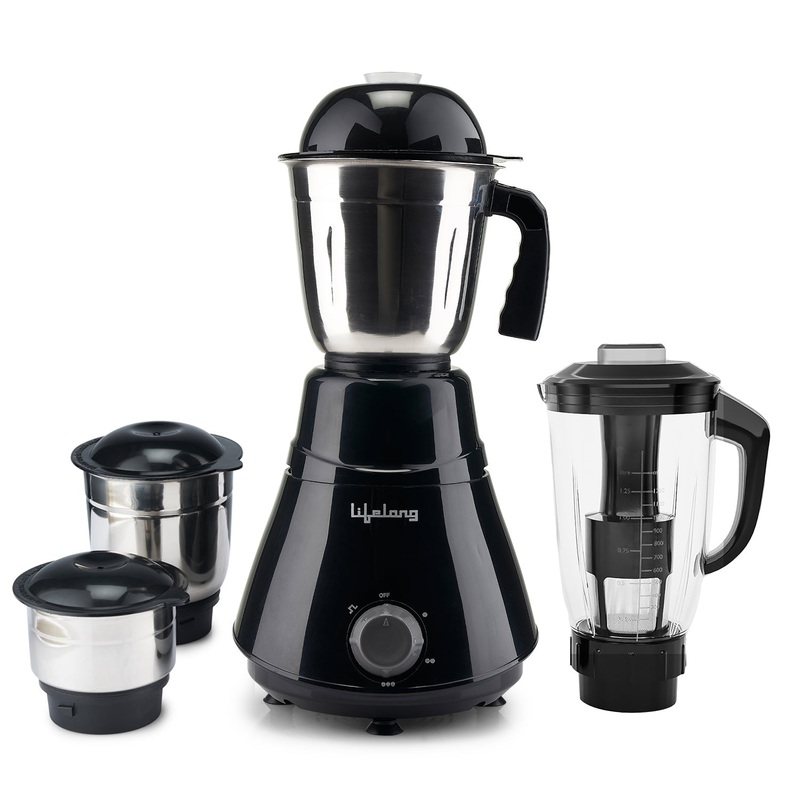 Lifelong LLMG200E 500W Mixer Grinder With 4 Jars (0.4 L, 0.8L,1.25L & 1.5L FF Jar)