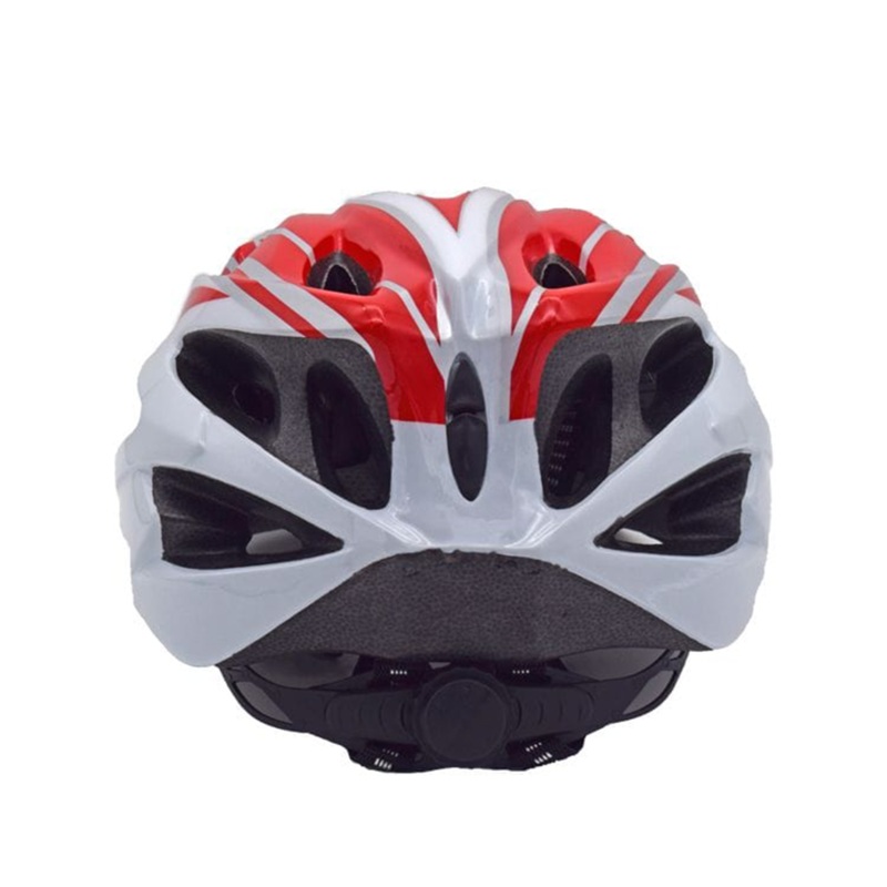 LLFAH02 Adjustable Cycling Helmet with Detachable Visor (Red/ White)