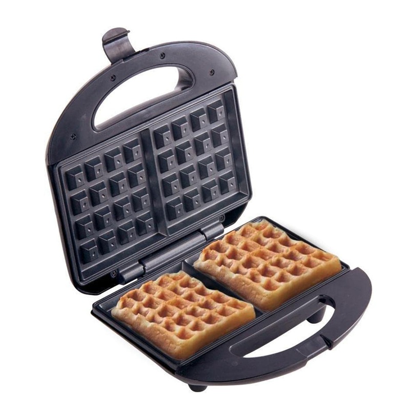 Waffle Maker Machine for Home – 750W Waffle Cone Maker with Non Stick Coating and Cool Touch Handle- 2 Belgian Waffles