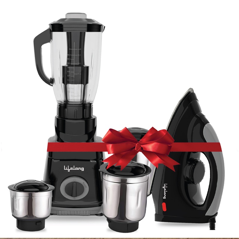 Lifelong 750W Mixer Grinder and Iron Combo