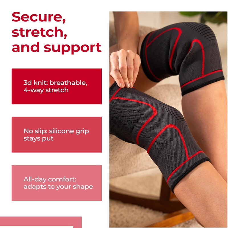Lifelong Athletics Knee Compression Sleeve Support for Men & Women
