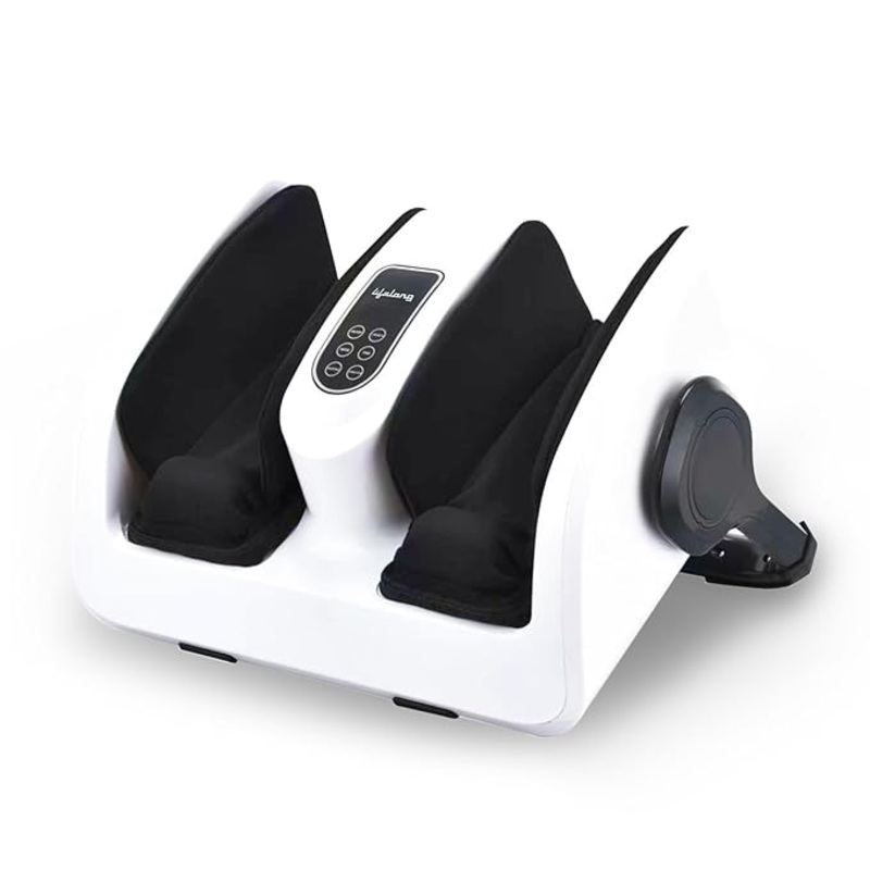 Lifelong Foot Massager with Kneading Function & Adjustable Bar for Home (White)