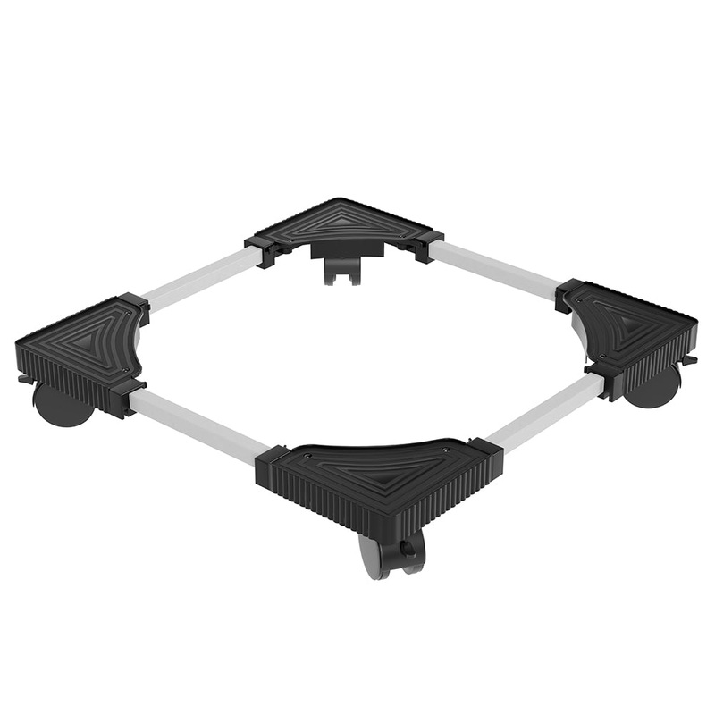 Lifelong Heavy-Duty Washing Machine Stand  Adjustable Metal Trolley with Lockable Wheels for Fridge, Dishwasher, Air Cooler & Home Appliances