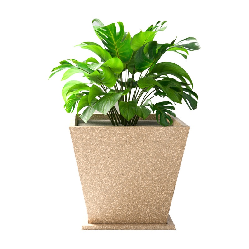 Lifelong Home Decor Planters with Tray – Living Room & Balcony |17 Inch Flower Pot