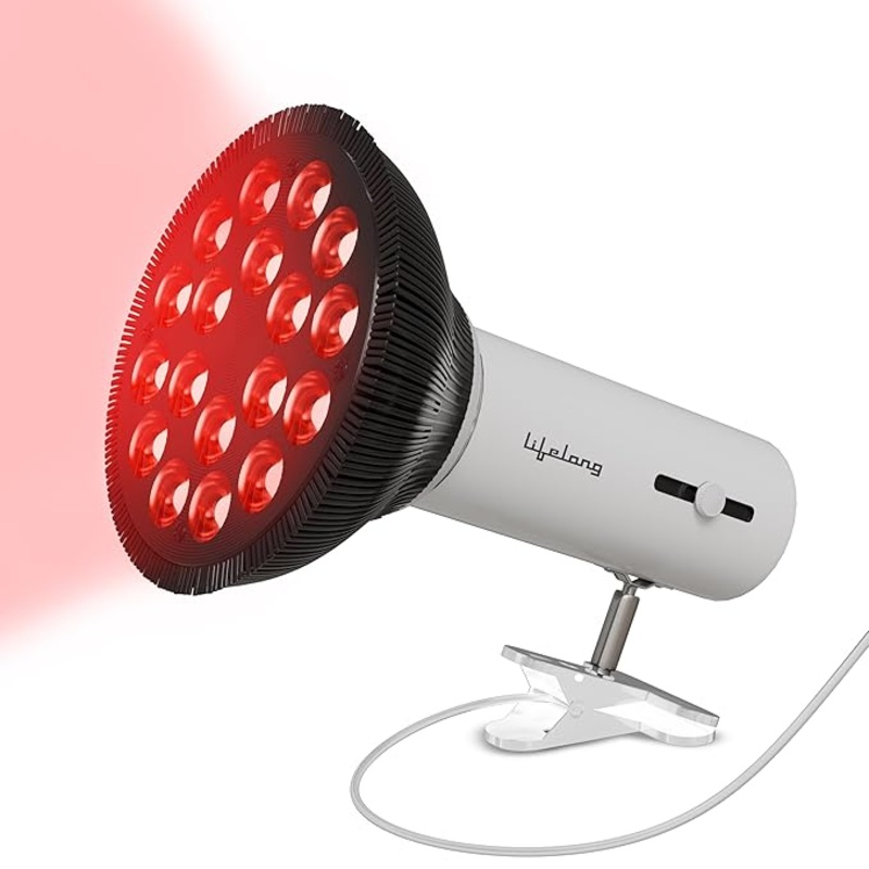 Lifelong LED Red Light Therapy Lamp  Dual Wavelength 660nm & 850nm, Portable High-Power Device for Skin Rejuvenation & Pain Relief (Face & Body)