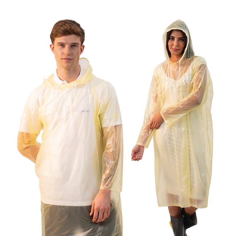 Lifelong Unisex Waterproof Raincoat  Hooded Full Sleeve Outdoor Poncho (1Pc)