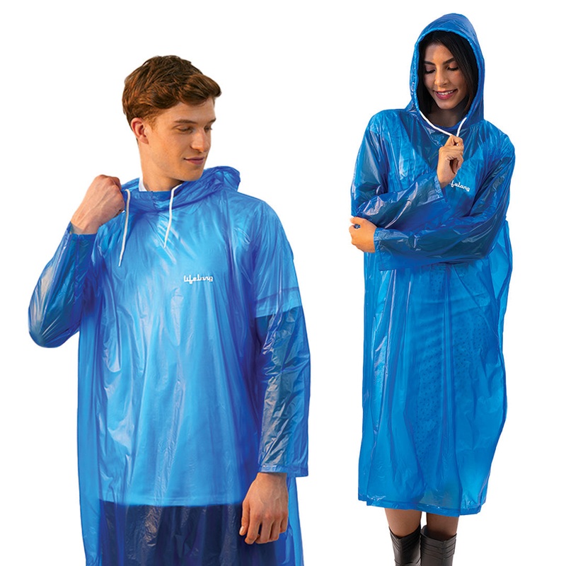 Lifelong Waterproof Unisex Raincoat  Hooded Full Sleeve Outdoor Poncho for Men, Women, Boys & Girls, Lightweight Travel Rainwear (1 Pc)