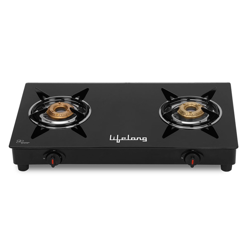 LPG Gas Stove with 2 Burners & Automatic Ignition