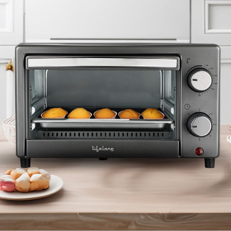 OTG 10 Litre for Kitchen with Baking Tray – 800W Electric Oven Toaster Griller Machine Electric Timer Control for Baking- Pizza, Cake, Grill Chicken or Toast Bread