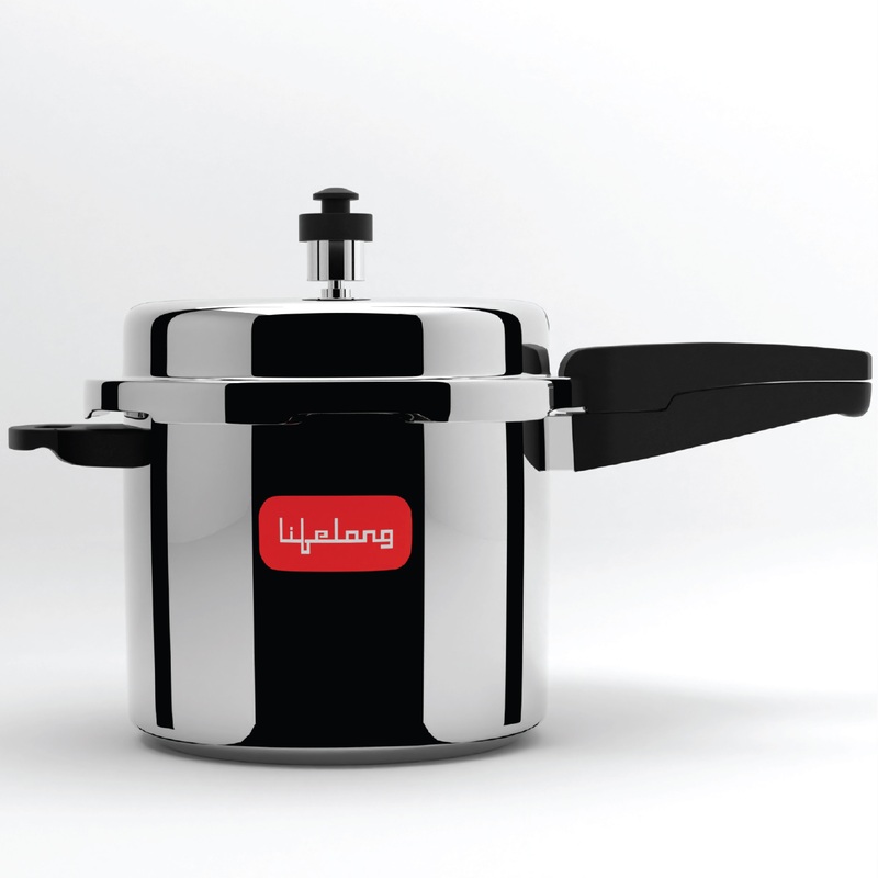 Stainless steel curve pressure cooker 5L