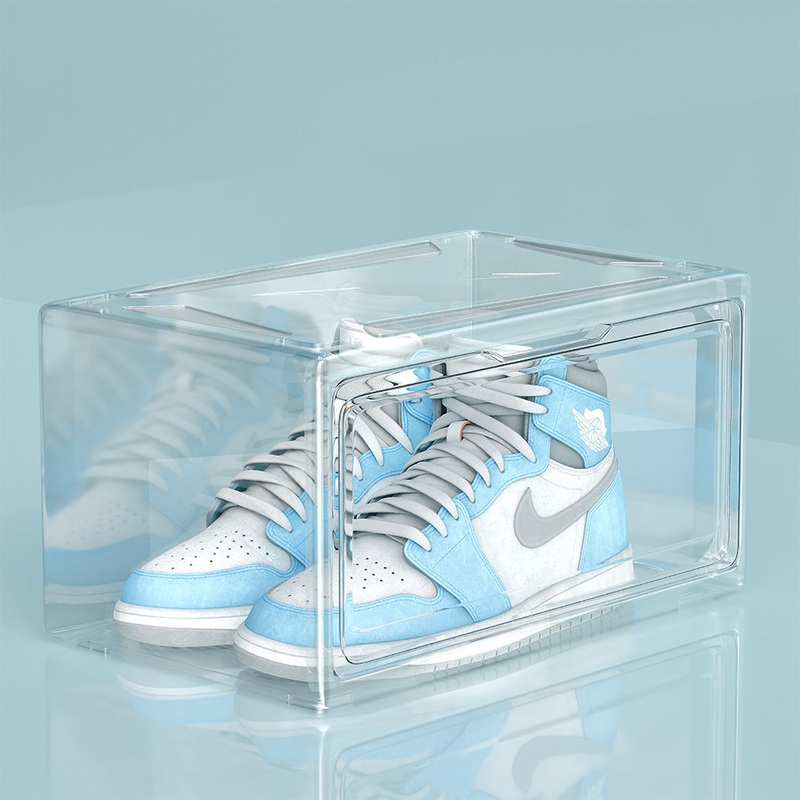 Lifelong Clear Shoe Storage Box  Stackable, Foldable & Space-Saving Organizer