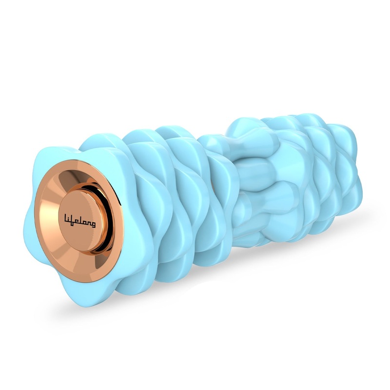 Lifelong Electric Foam Roller Vibrating | 4 Gear Fitness Deep Massage|Muscle Relax | Post Workout(Blue)