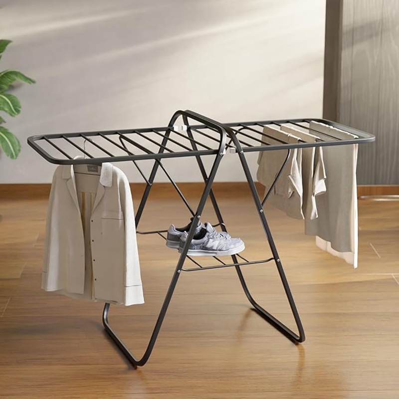 Lifelong Foldable Cloth Drying Stand  Durable, Space-Saving Laundry Rack