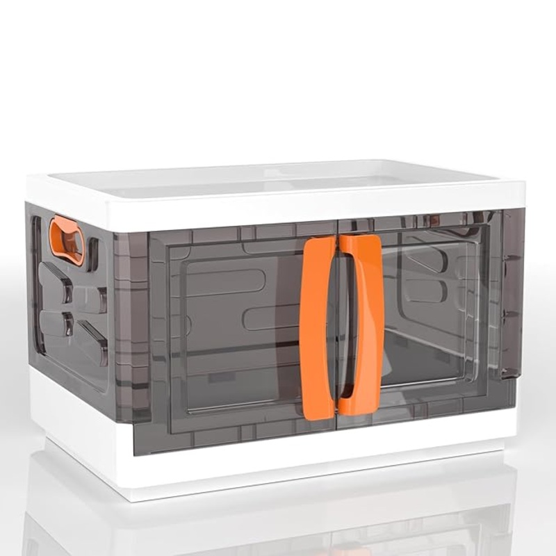 Lifelong Foldable Storage Box  Clear Door, Handle & Multipurpose Organizer