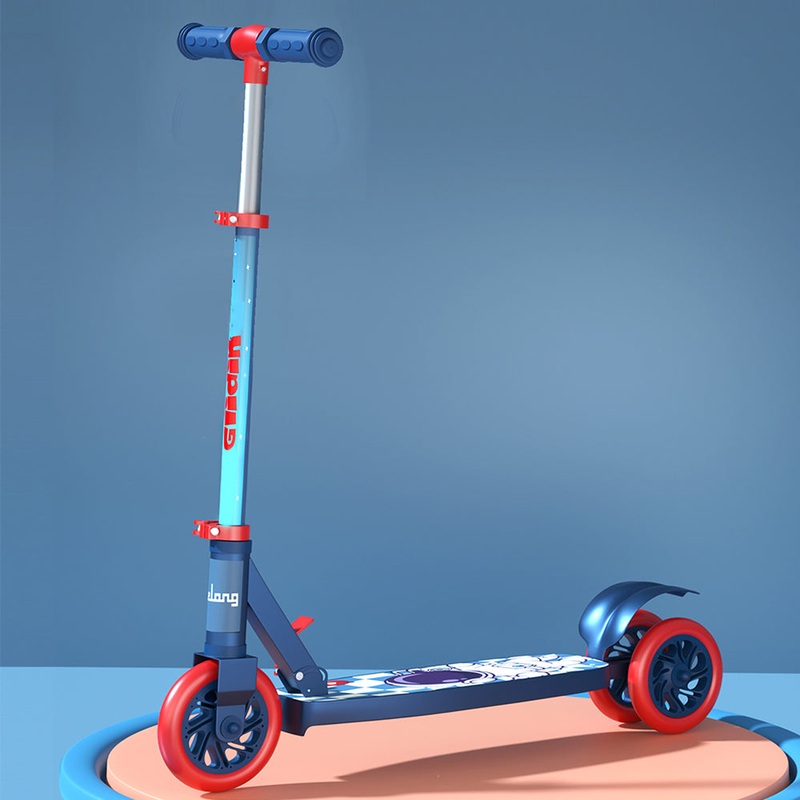 Lifelong Kids Foldable Scooter – 3-Wheel (Blue/Red)