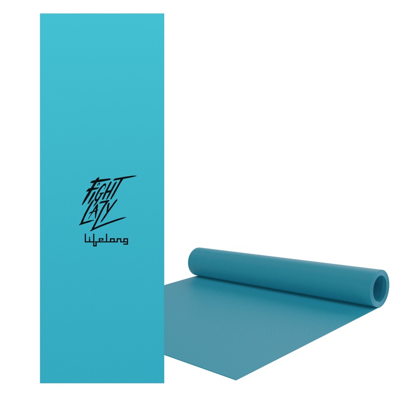 Lifelong Yoga mat for Women & Men EVA Material 10mm Sea Blue Anti Slip for Gym Workout