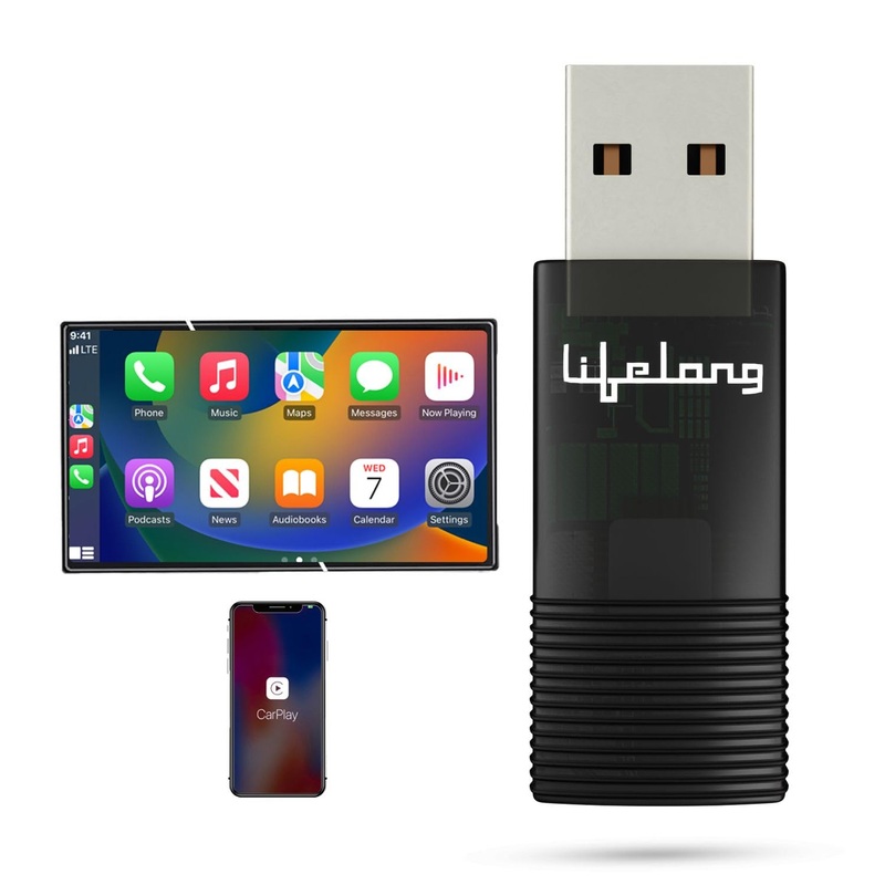 Wireless CarPlay Adapter | Compatible with iPhone/iOS | Stick Cast – Supports Bluetooth & Wi-Fi (LLECA10)
