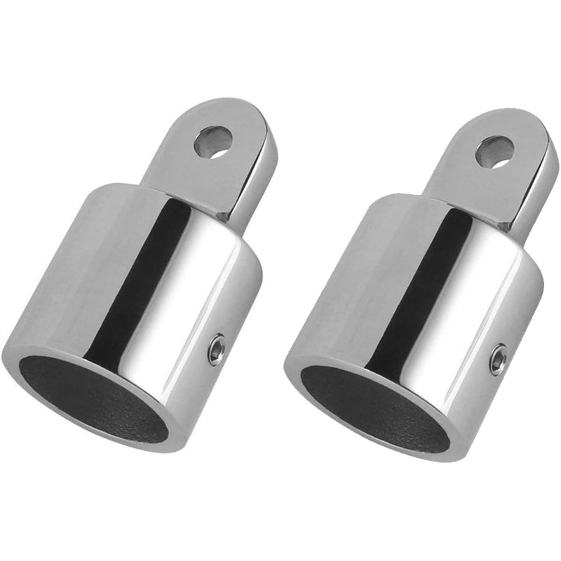 2PC Bimini Top Cap Eye End Fitting for 7/8 Boat Tubing