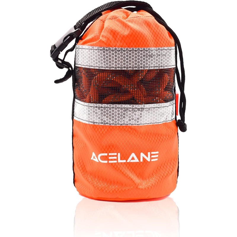70ft Floating High Visibility Reflective Rope Water Rescue Throw Bag