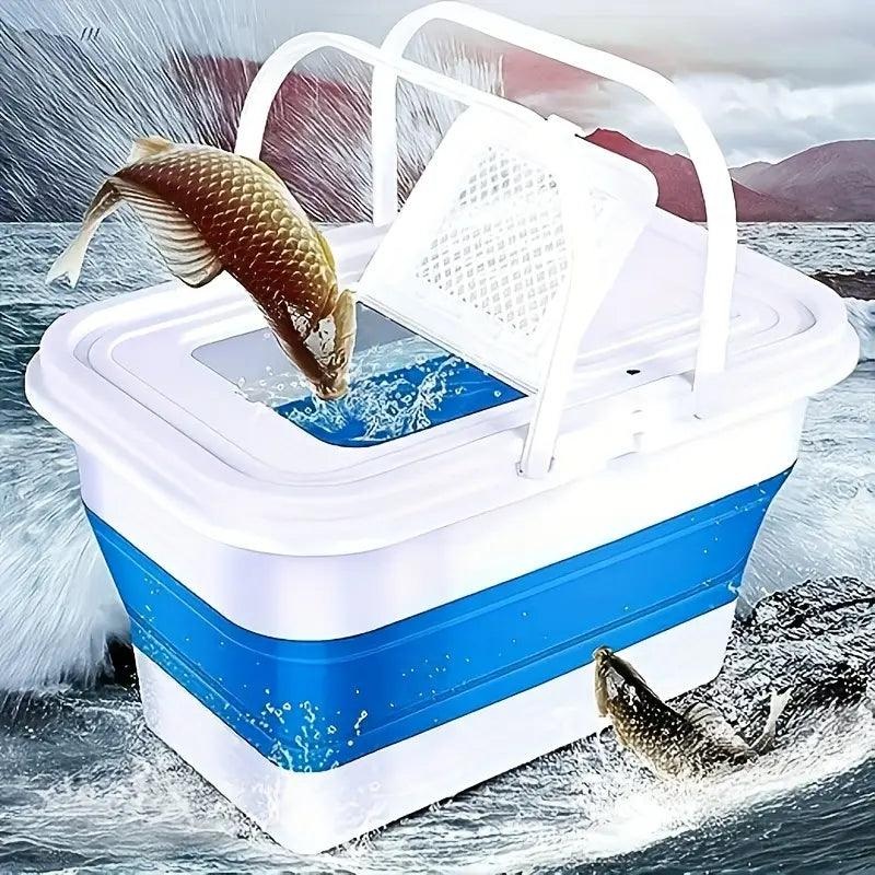GeerTop 13L/3.43gal Collapsible Fishing Bucket