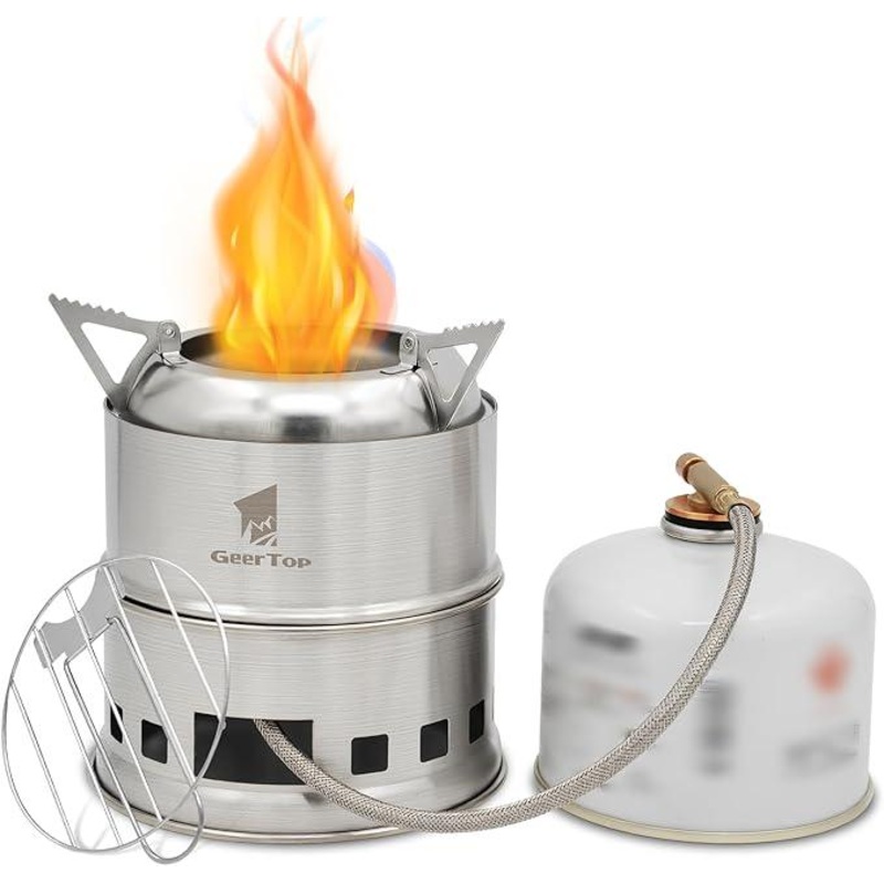 GEERTOP 3-in-1 Multi-Fuel Camping Stove