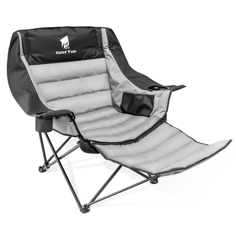 GEERTOP Oversized Camping Chair with Removable Footrest