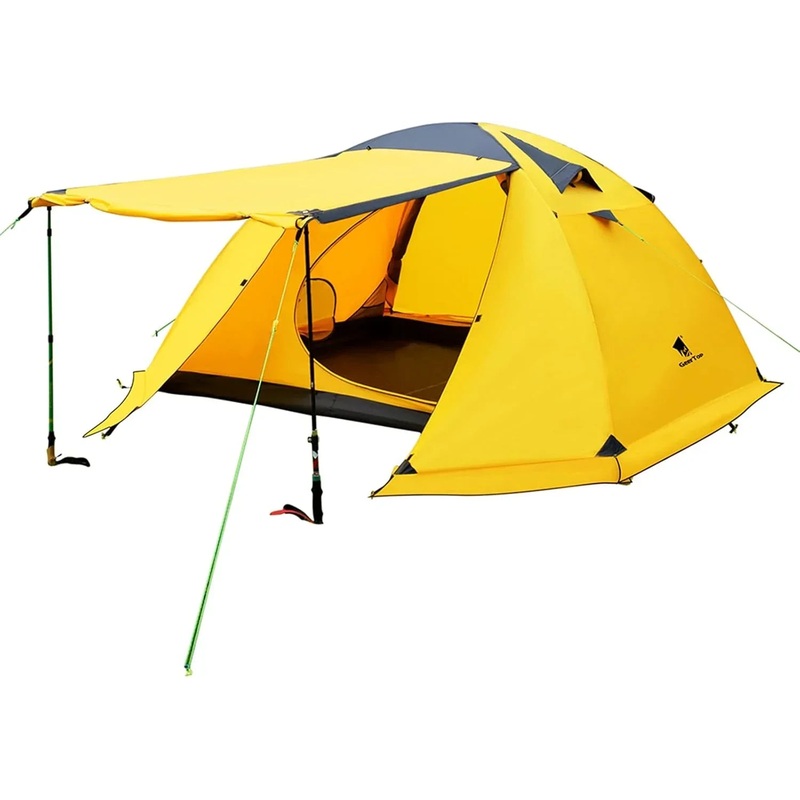 GEERTOP Topload4 4 Person 4 Season Waterproof Camping Tent – Yellow