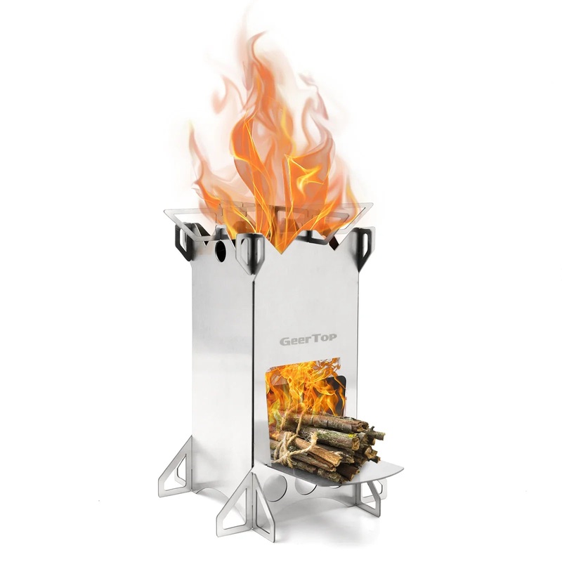 GEERTOP Wood Burning Camping Rocket Stove
