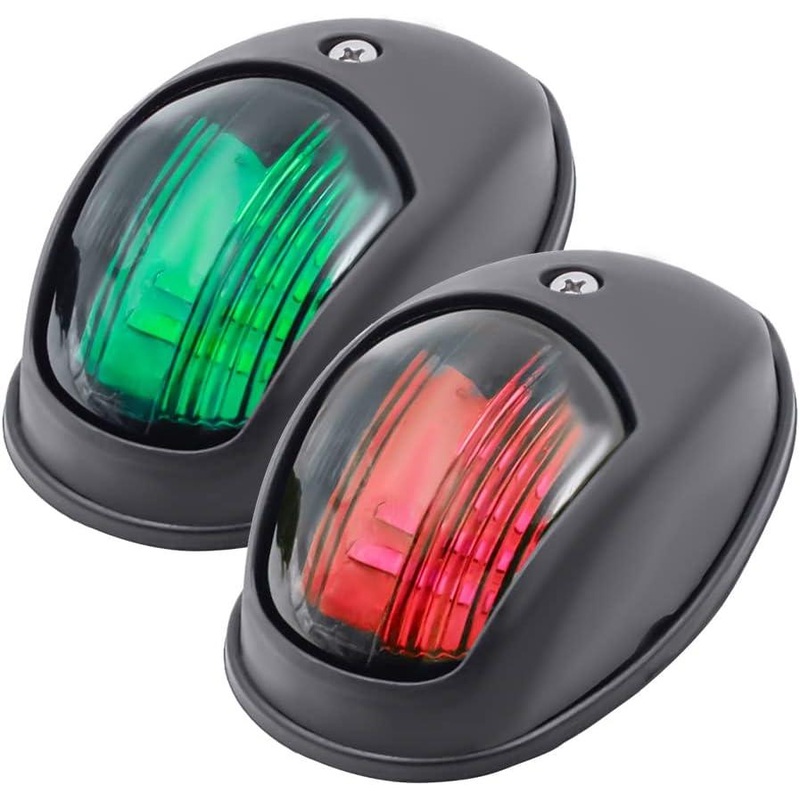 LED Boat Bow Navigation Lights – Red/Green Sidelights, 12V, IP65