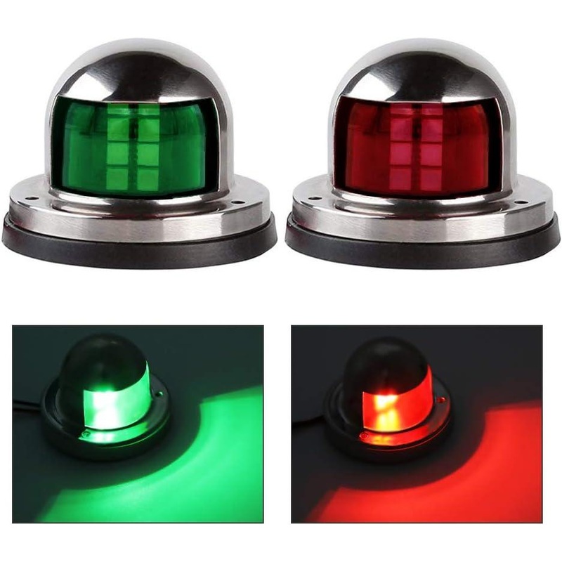 LED Navigation Lights Red Green Marine Sailing Signal Lights