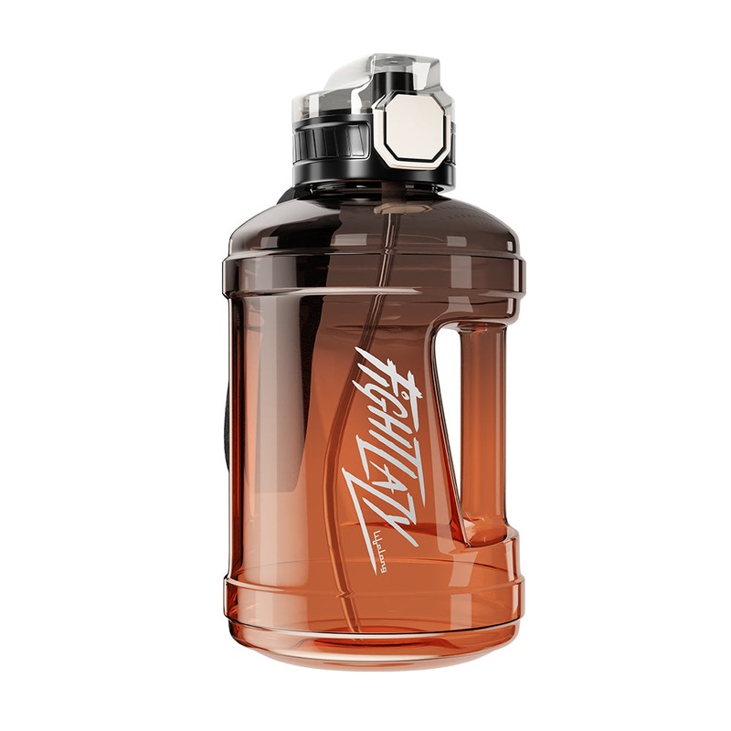 Lifelong 1.6L Gallon Water Bottle for Gym, Sports & Home | Sturdy Plastic Bottle for Men & Women  Orange