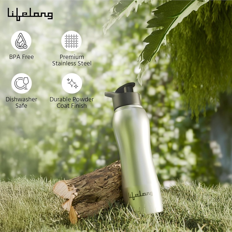 Lifelong Stainless Steel Water Bottle 750ml