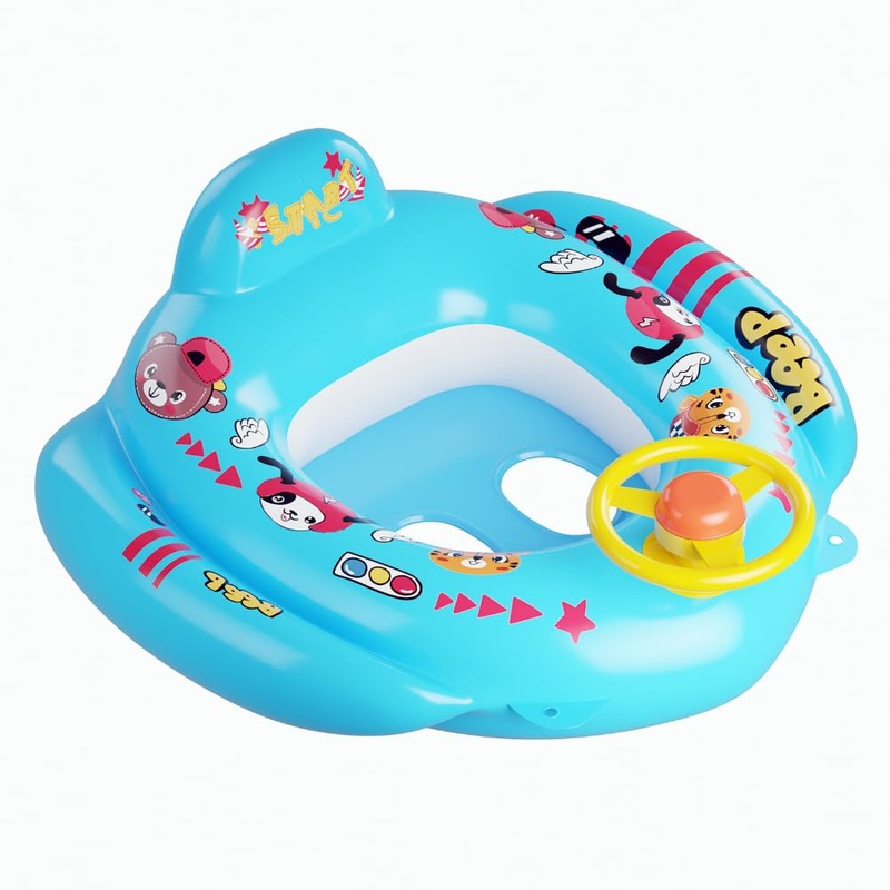 Lifelong Swimming Tube Inflatable Swim Ring Pool Float Aid Baby Seat Safe Anti-flip (Blue)