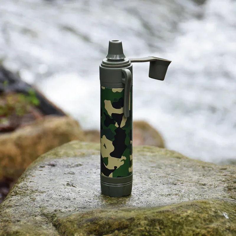 Portable Water Filter Straw|Camouflage|Blue|Navy|Yellow