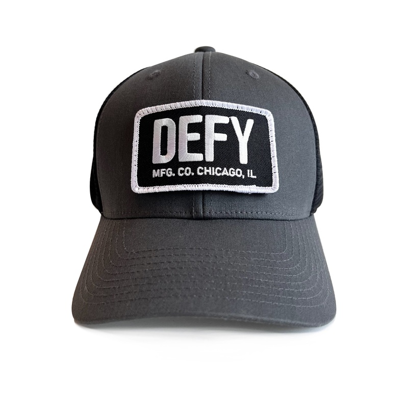 DEFY Trucker Hat / Velcro|Caramel x Khaki|Charcoal x Black|Black