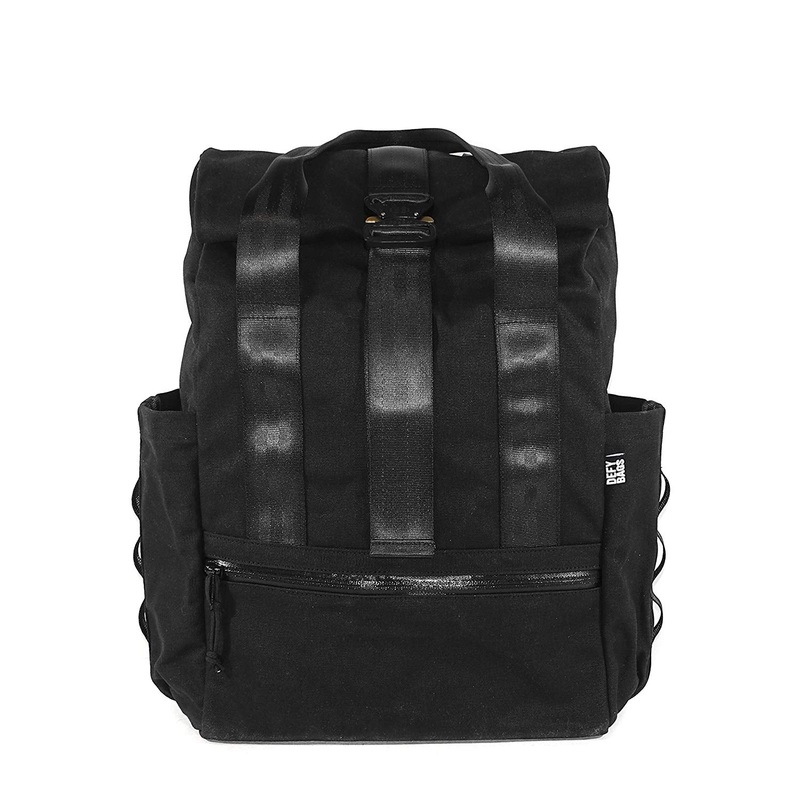 VerBockel Roll Top Backpack 2.0 ‘Un-Zipped’ / Black TexWax Canvas / Low Stock