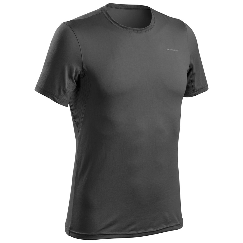 Quechua Men’s Hiking Synthetic Short-Sleeved T-Shirt MH100