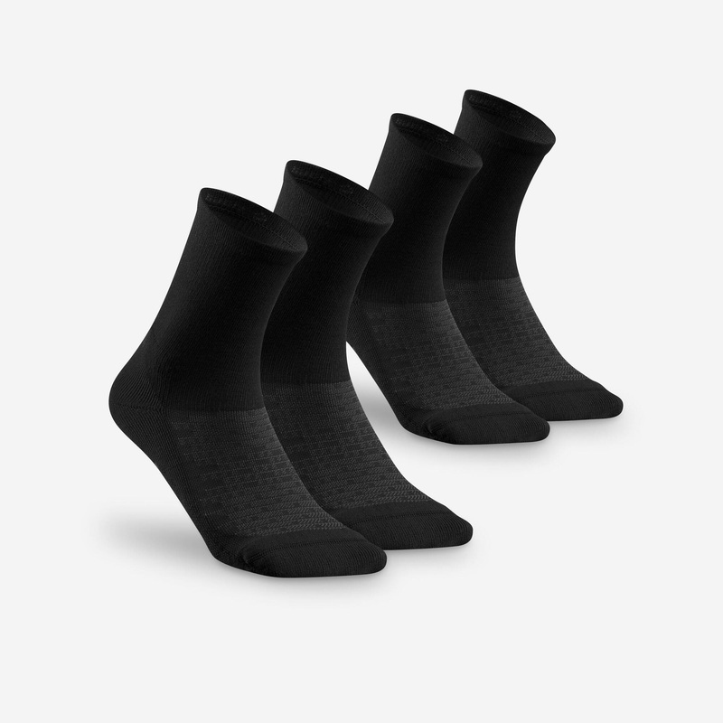 Quechua Sock Hike 100 High 2-Pack – black