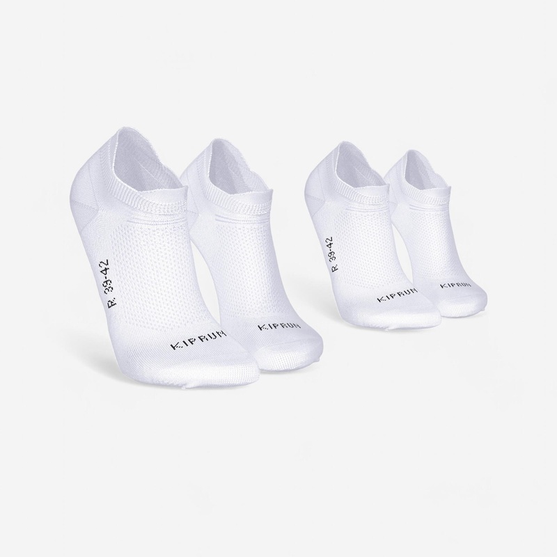 Kiprun Run 500 Thin No-Show Socks 2-Pack
