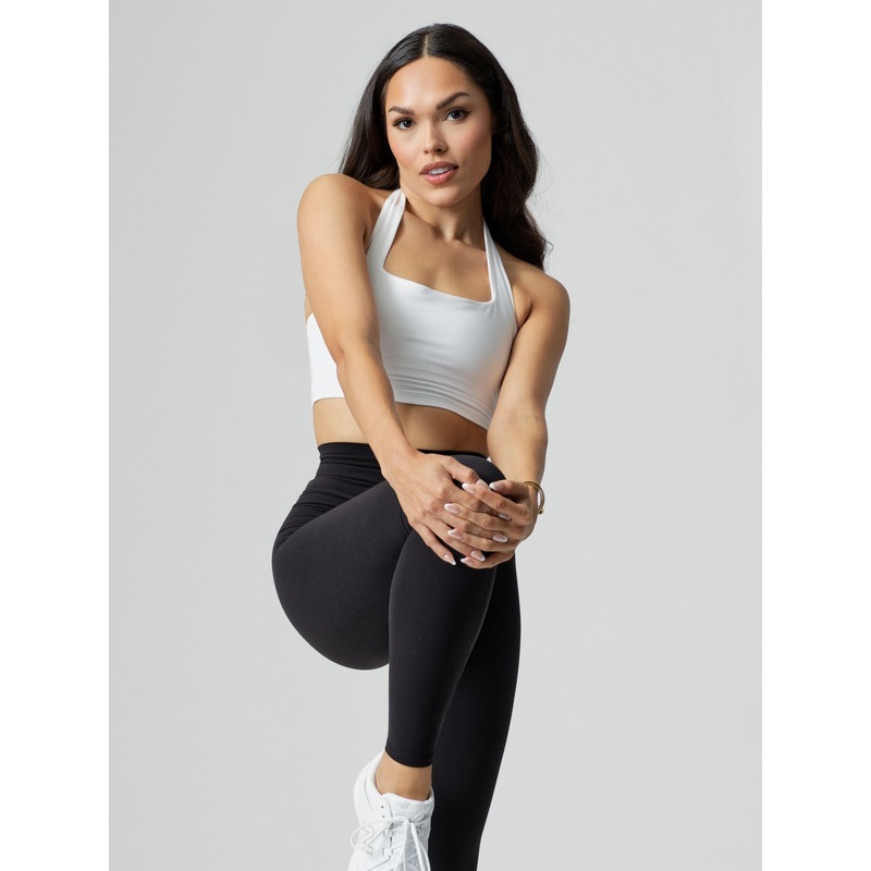 Revolution Halter Crop – White