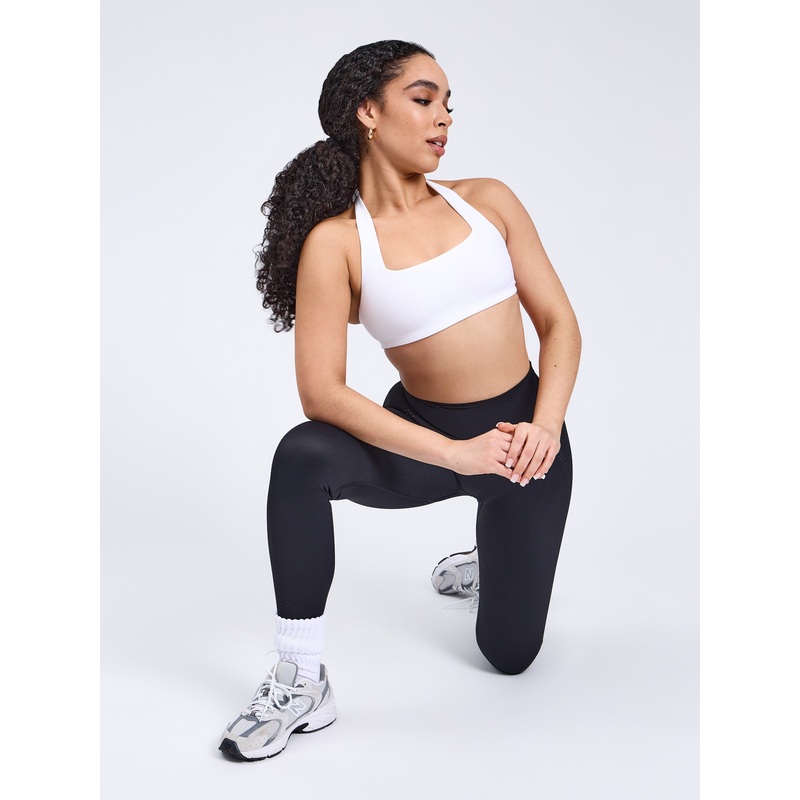 Revolution Halter Sports Bra – White