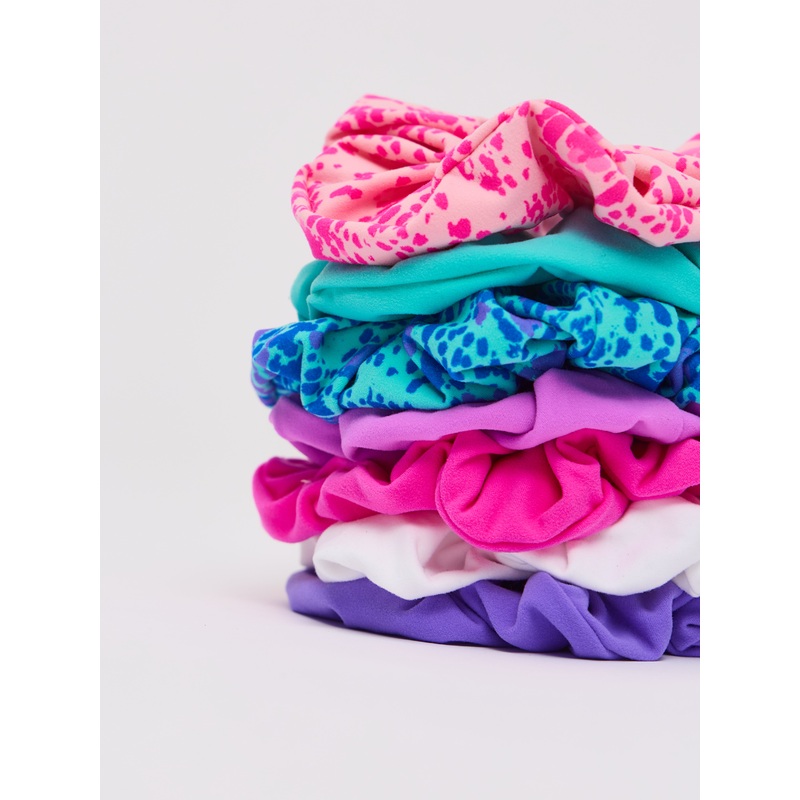 Scrunchie – Snack|Party Purple|White|Candy Crush|Pop Rocks|Airhead Aqua|Pink Fashun Print|Blue Fashun Print
