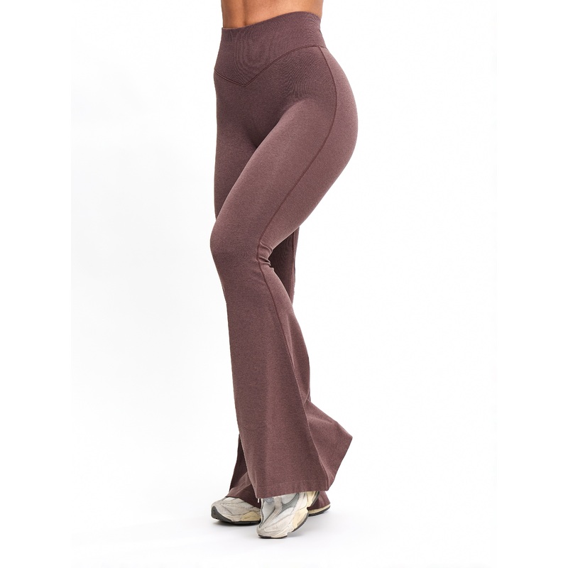Seamless Flare Legging – Mocha Berry