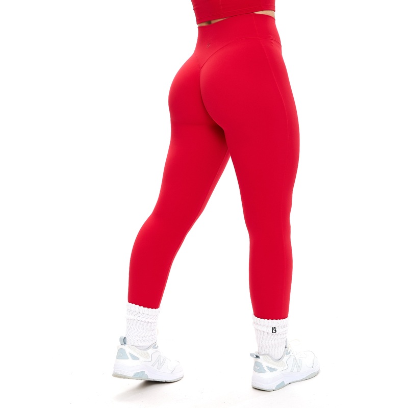 Aggressive Scrunch Legging – Lipstick Red