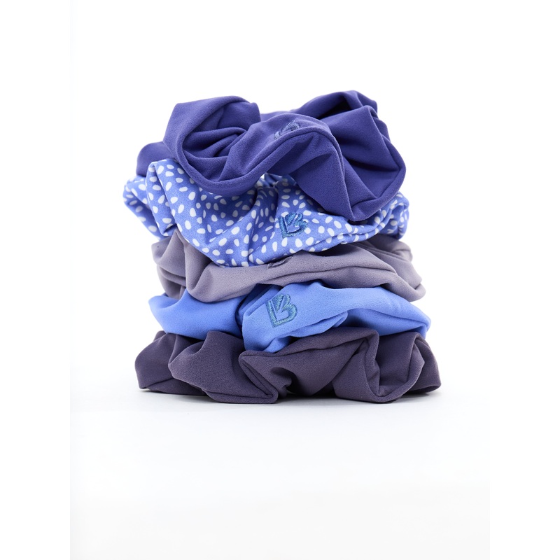 NuBre Scrunchie – One More|Lunar Blue|Vapor|Azul|Shadow Berry|Azul Bossy Print